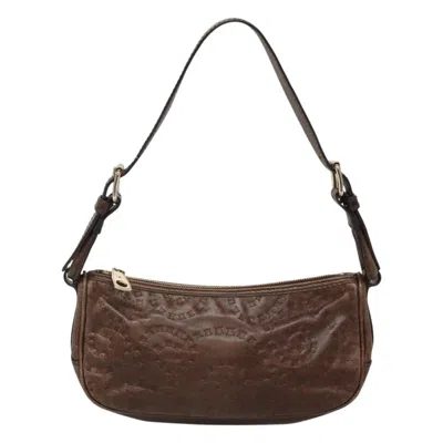 Pre-owned Celine Leather Shoulder Bag () In Brown