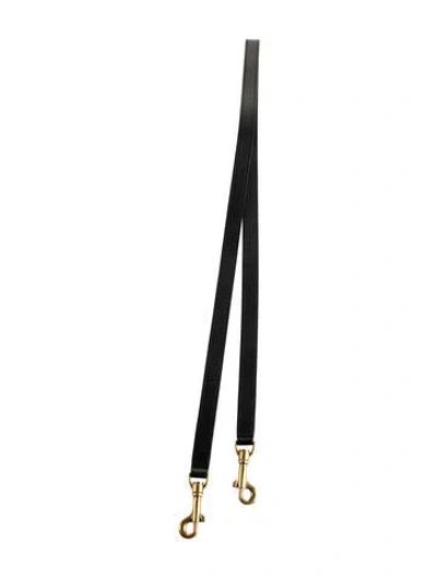 Pre-owned Celine Leather Shoulder Strap In Black