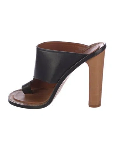 Pre-owned Celine Leather Slides In Multi