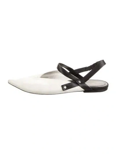 Pre-owned Celine Leather Slingback Flats In Multi