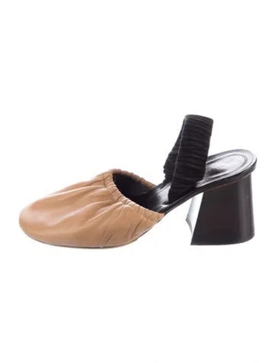 Pre-owned Celine Leather Slingback Pumps