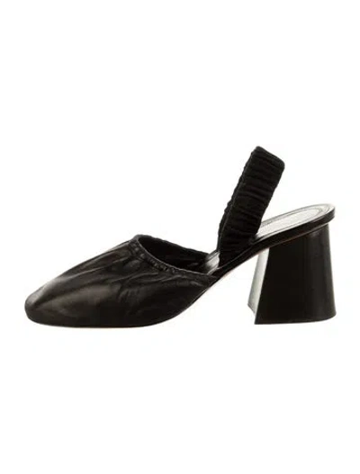 Pre-owned Celine Leather Slingback Pumps In Black