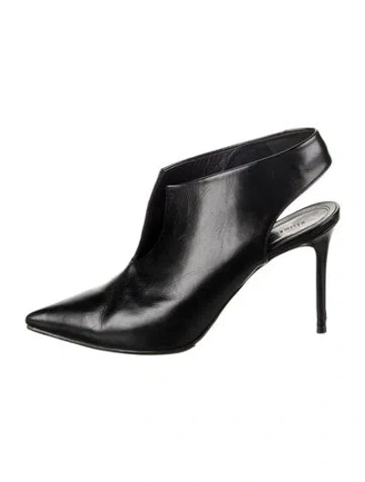 Pre-owned Celine Leather Slingback Pumps In Black