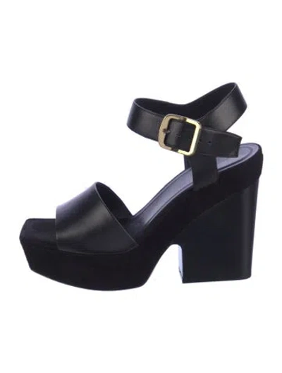 Pre-owned Celine Leather Slingback Pumps In Blue