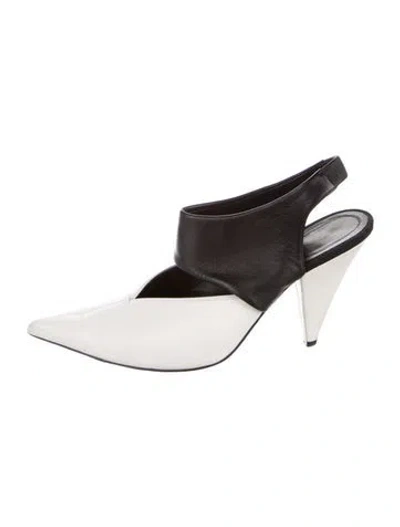 Pre-owned Celine Leather Slingback Pumps In Multi