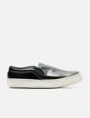 Celine Leather Slip-on Sneakers In Black