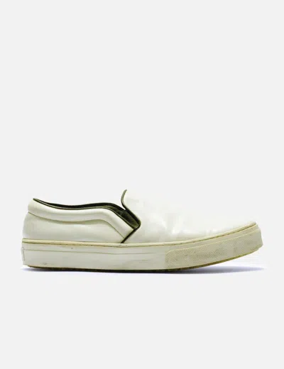 Celine Leather Slip-on Sneakers In Green
