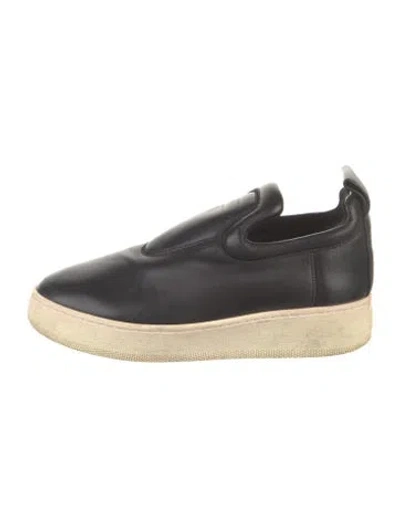 Pre-owned Celine Leather Sneakers In Black