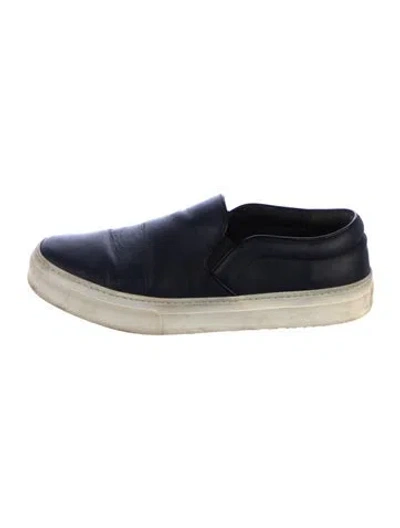 Pre-owned Celine Leather Sneakers In Black