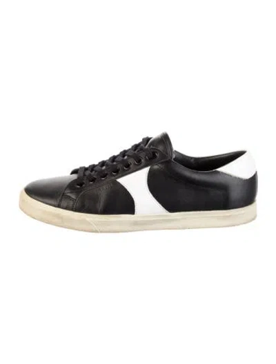 Pre-owned Celine Leather Sneakers In Black