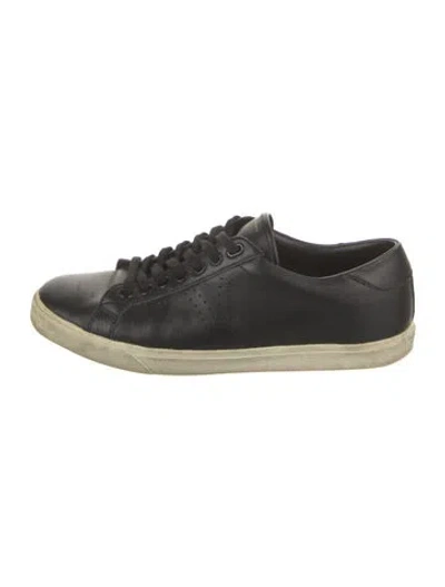 Pre-owned Celine Leather Sneakers In Black