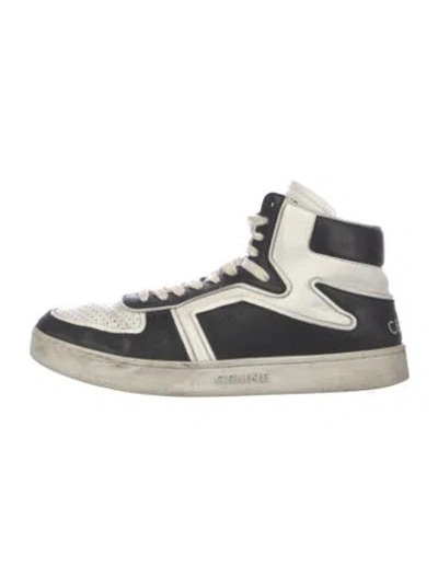 Pre-owned Celine Leather Sneakers In Black
