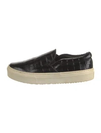 Pre-owned Celine Leather Sneakers In Blue