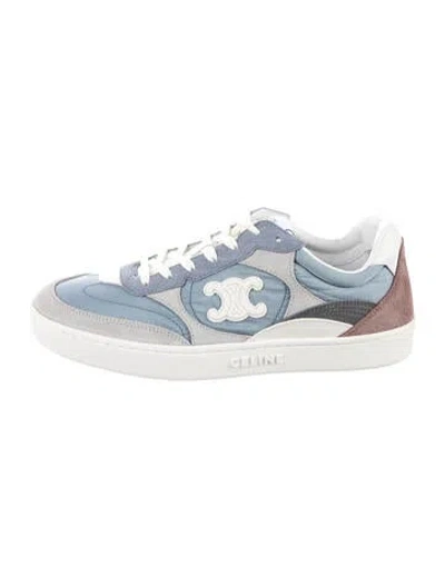 Pre-owned Celine Leather Sneakers In Blue