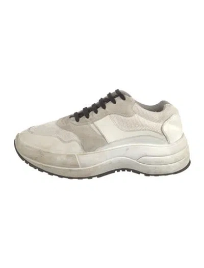 Pre-owned Celine Leather Sneakers In Neutral
