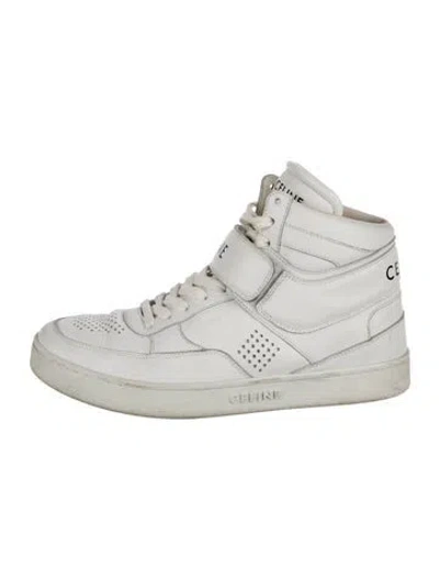 Pre-owned Celine Leather Sneakers In Neutral