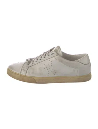 Pre-owned Celine Leather Sneakers In White