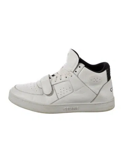 Pre-owned Celine Leather Sneakers In White