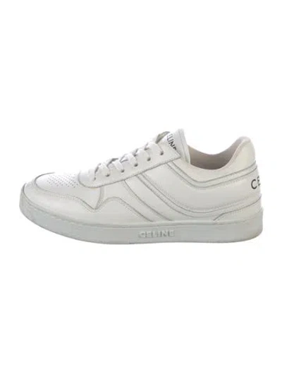 Pre-owned Celine Leather Sneakers In White