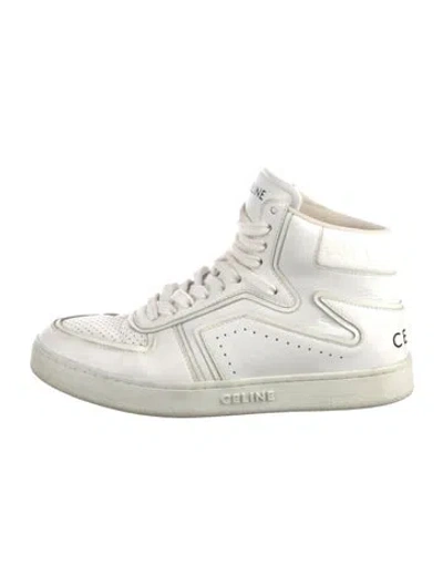 Pre-owned Celine Leather Sneakers In White