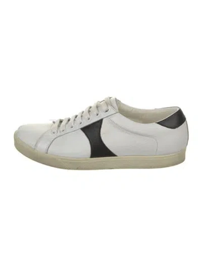 Pre-owned Celine Leather Sneakers In White