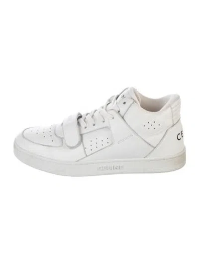 Pre-owned Celine Leather Sneakers In White