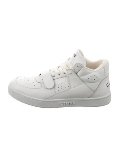 Pre-owned Celine Leather Sneakers In White