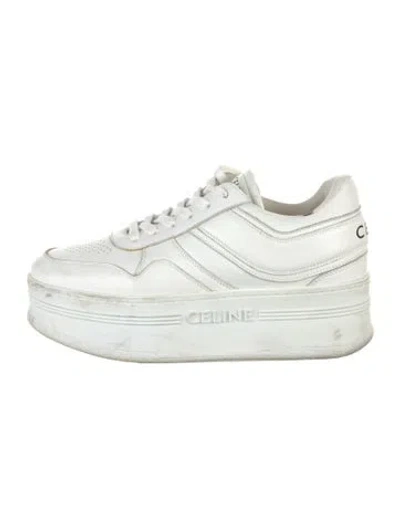 Pre-owned Celine Leather Sneakers In White