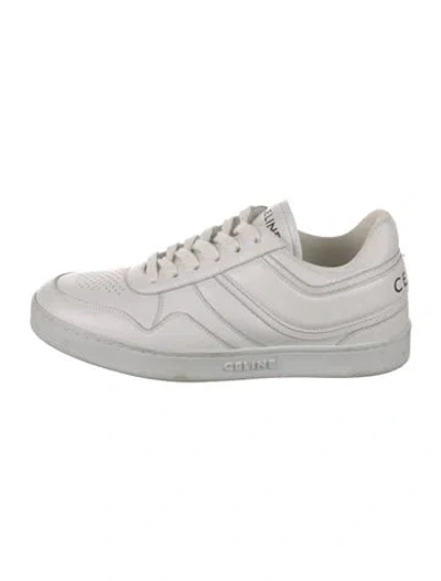 Pre-owned Celine Leather Sneakers In White