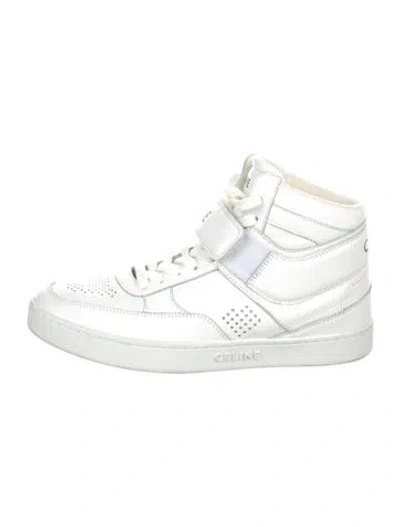Pre-owned Celine Leather Sneakers In White