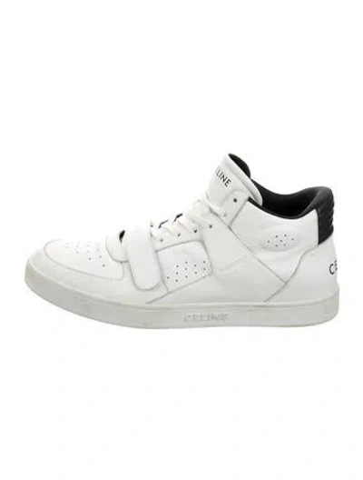 Pre-owned Celine Leather Sneakers In White