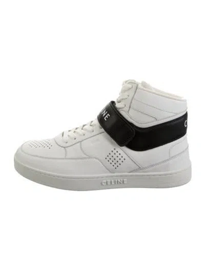 Pre-owned Celine Leather Sneakers In White