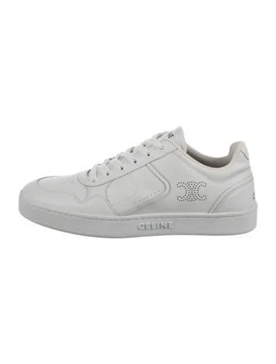 Pre-owned Celine Leather Sneakers In White