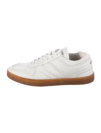 Pre-owned Celine Leather Sneakers In White