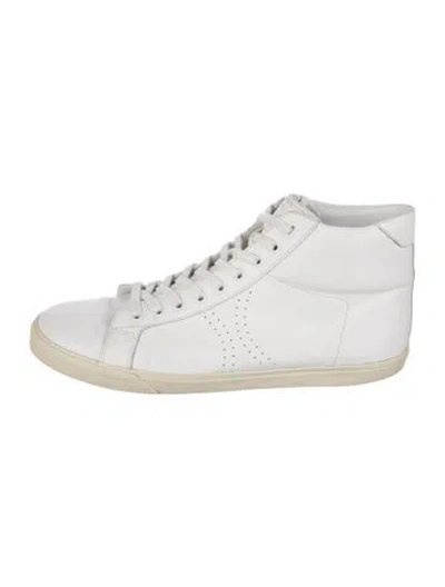 Pre-owned Celine Leather Sneakers In White