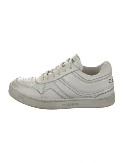 Pre-owned Celine Leather Sneakers In White