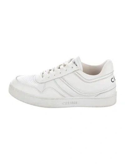Pre-owned Celine Leather Sneakers In White