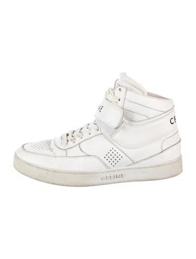 Pre-owned Celine Leather Sneakers In White