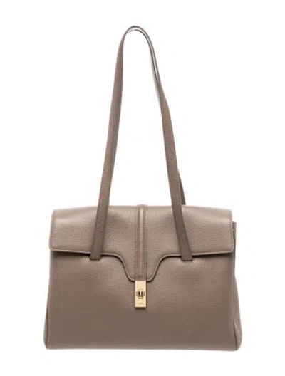 Pre-owned Celine Leather Soft 16 Medium In Neutral