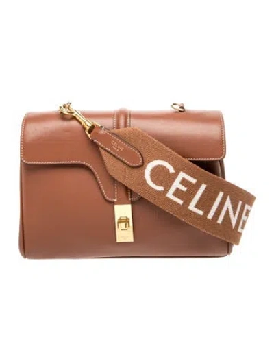 Pre-owned Celine Leather Soft 16 Teen In Brown