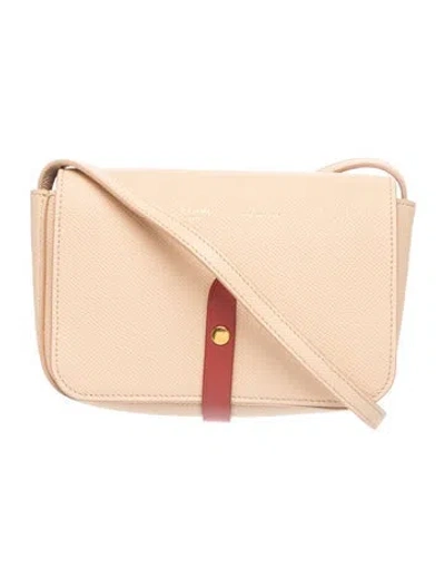 Pre-owned Celine Leather Strap Clutch In Neutrals
