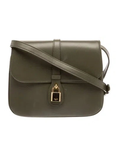 Pre-owned Celine Leather Tabou Medium In Green