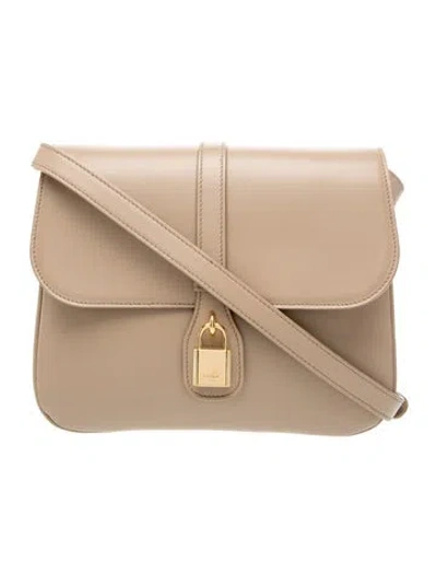 Pre-owned Celine Leather Tabou Medium In Neutral