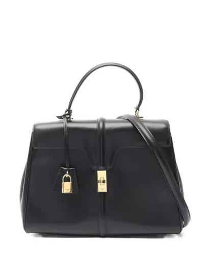 Pre-owned Celine Leather Top-handle Bag In Black