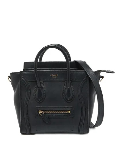Pre-owned Celine Leather Tote Bag In Black