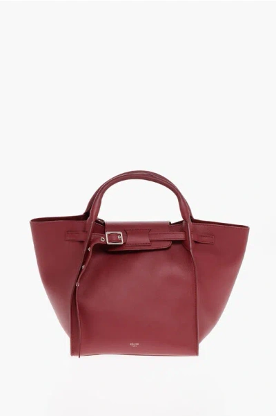 Celine Leather Tote Bag With Removable Shoulder Strap