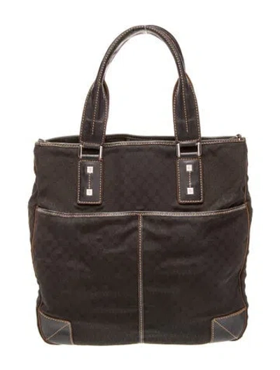 Pre-owned Celine Leather Tote In Black