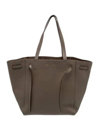 Pre-owned Celine Leather Tote In Neutral