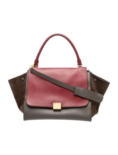Pre-owned Celine Leather Trapeze Medium