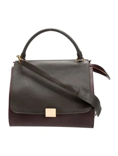 Pre-owned Celine Leather Trapeze Medium In Multi